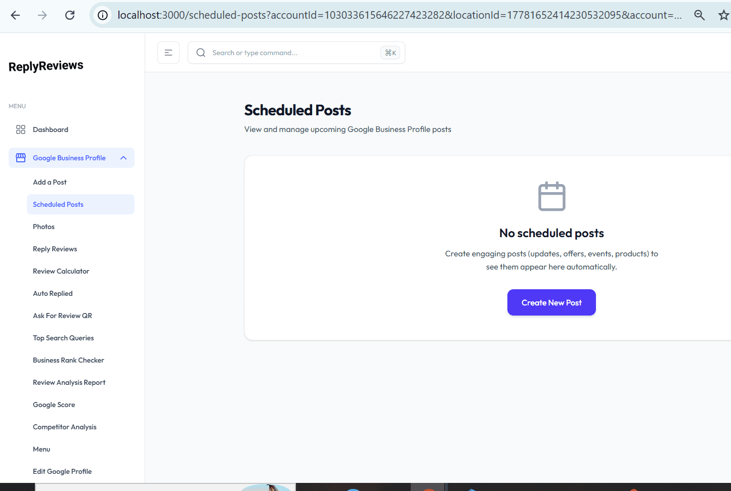 Google Business Profile post scheduling